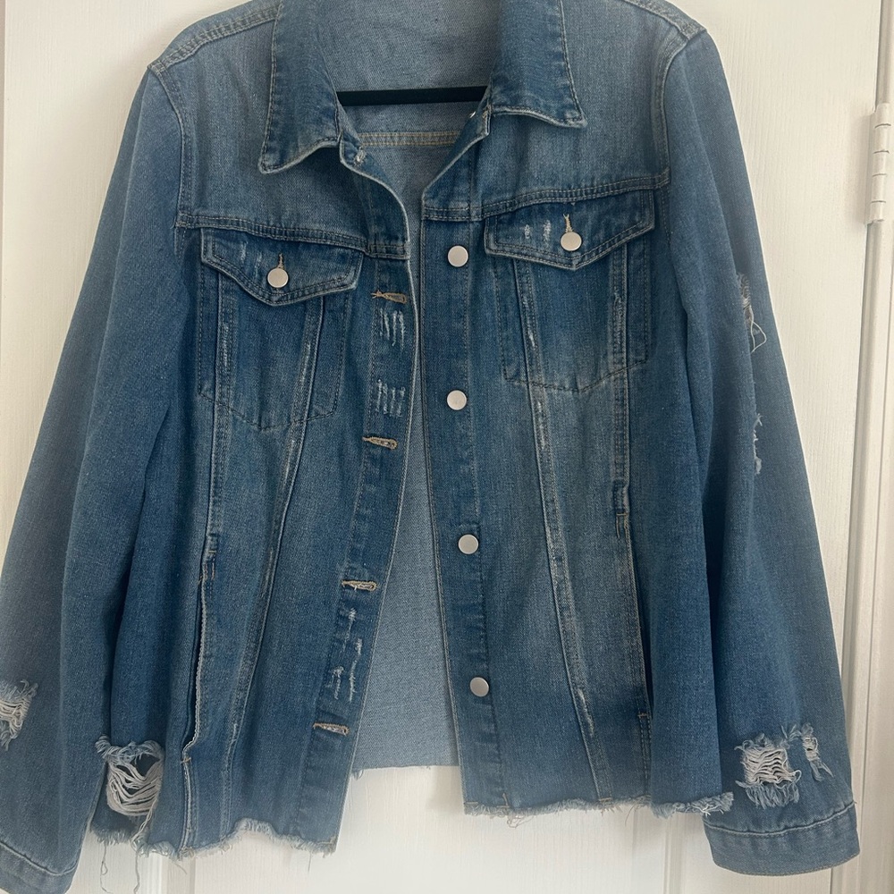 Distressed Blue Denim Jacket